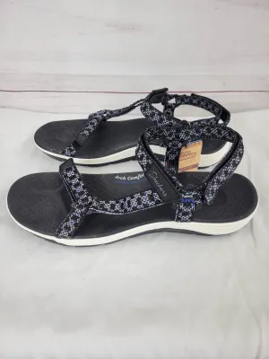 11M BLACK A397335 Skechers Washable Knit Quarter Strap Sandals - Reggae Cup