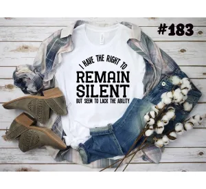 #183 Remain Silent