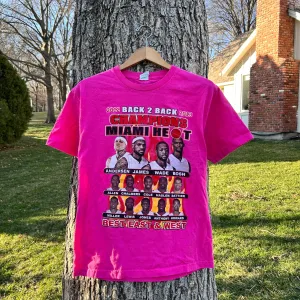 2013 Miami Heat Pink Roster T-shirt (M)