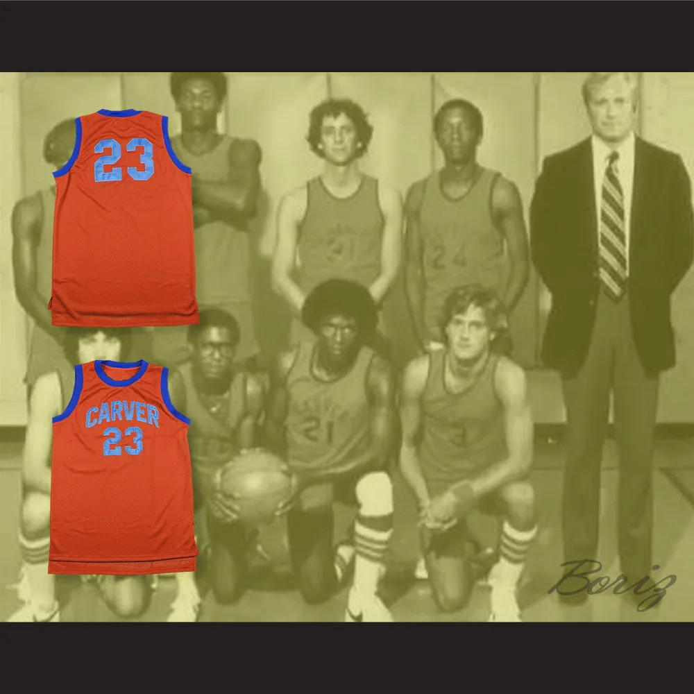 23 Carver High School Basketball Jersey White Shadow