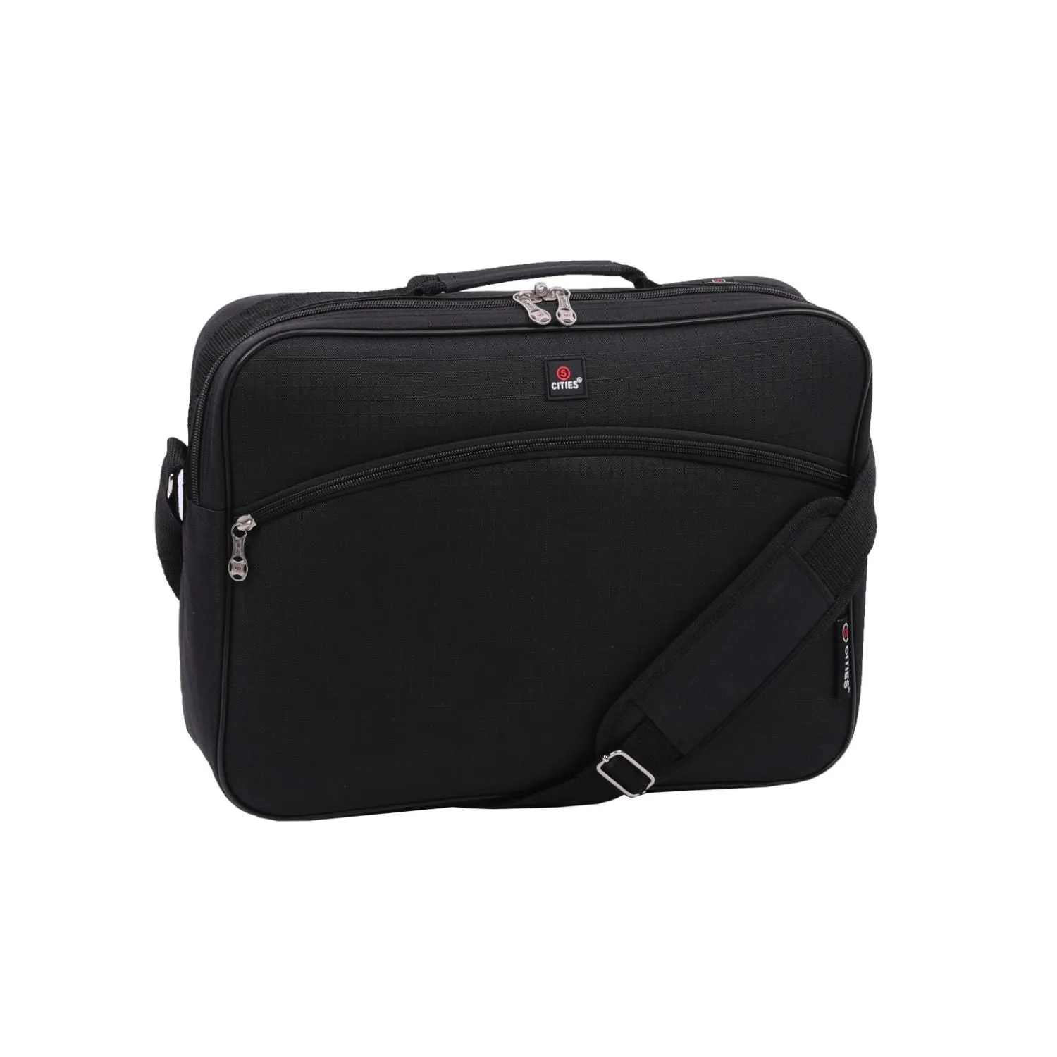 5 CITIES 40x30x10 New and Improved 2024 British Airways, Virgin Atlantic, EasyJet Holdall Cabin Luggage Under Seat Flight Bag, Black
