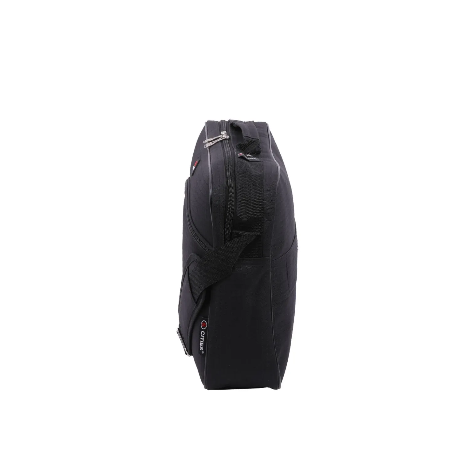 5 CITIES 40x30x10 New and Improved 2024 British Airways, Virgin Atlantic, EasyJet Holdall Cabin Luggage Under Seat Flight Bag, Black