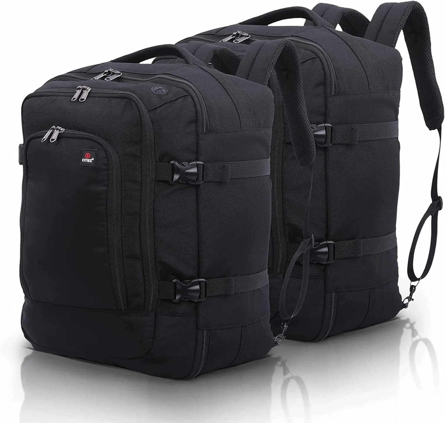 5 CITIES 45x36x20 New and Improved 2024 Easyjet Maximum Size Holdall Cabin Luggage Under Seat Flight Bag