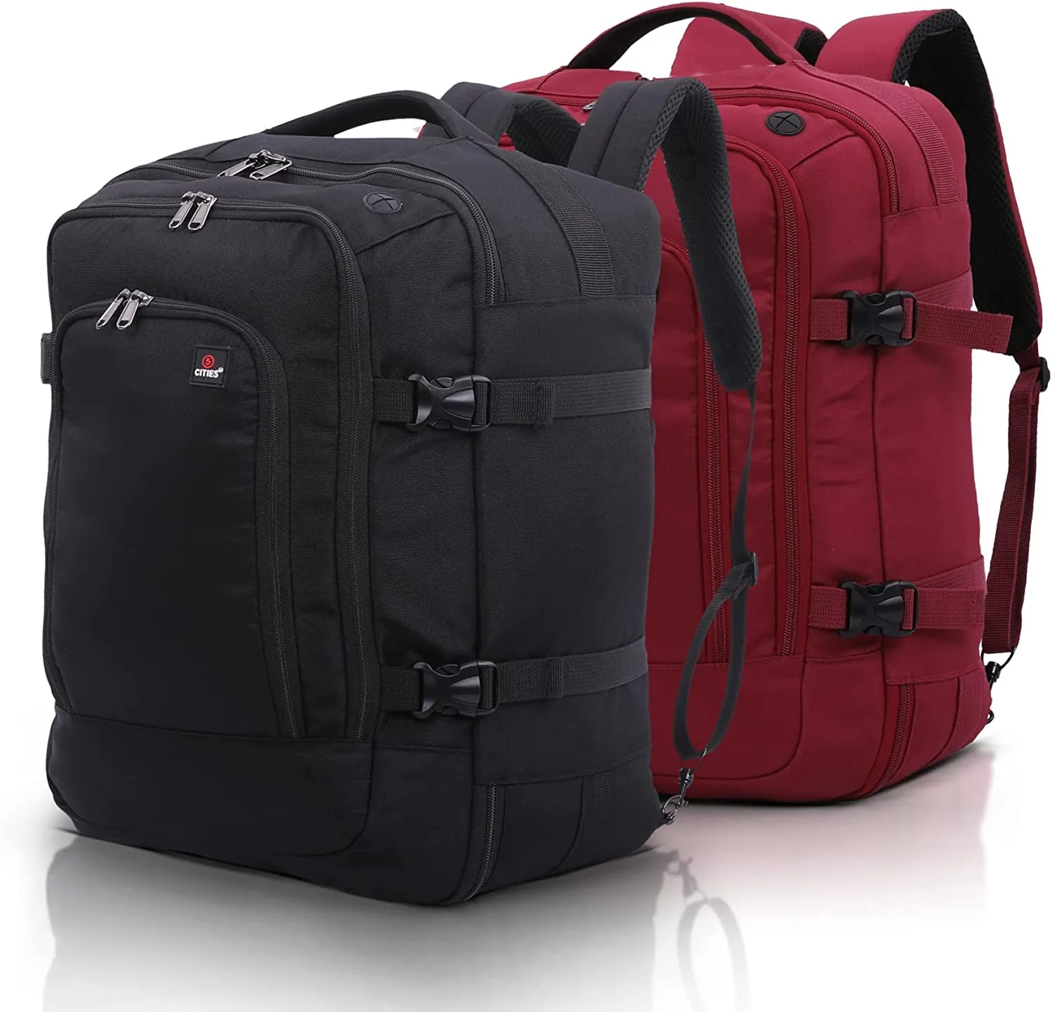 5 CITIES 45x36x20 New and Improved 2024 Easyjet Maximum Size Holdall Cabin Luggage Under Seat Flight Bag