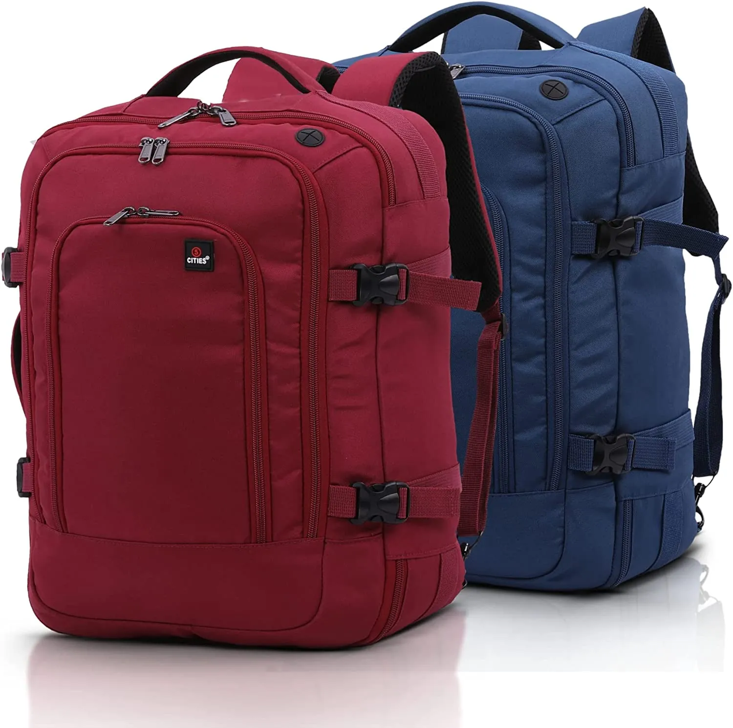 5 CITIES 45x36x20 New and Improved 2024 Easyjet Maximum Size Holdall Cabin Luggage Under Seat Flight Bag