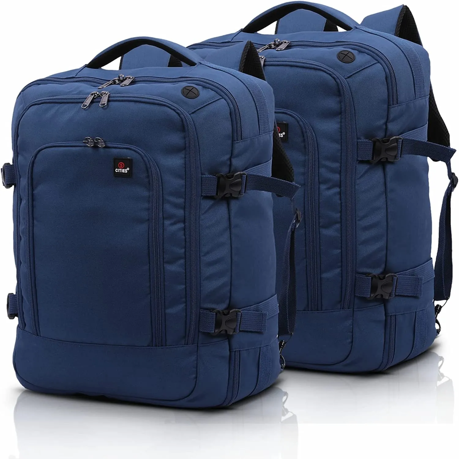 5 CITIES 45x36x20 New and Improved 2024 Easyjet Maximum Size Holdall Cabin Luggage Under Seat Flight Bag