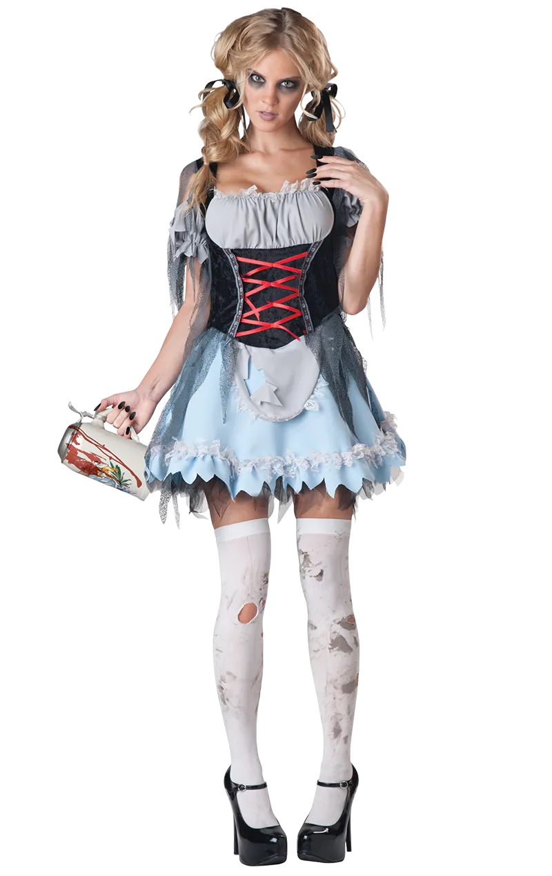Adult Beer Maiden Zombie Costume