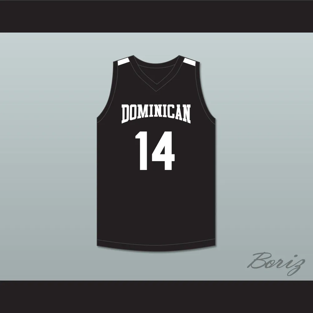 Alex Antetokounmpo 14 Dominican High School Knights Black Basketball Jersey 1