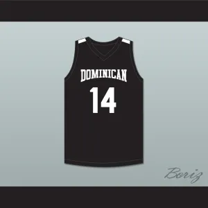 Alex Antetokounmpo 14 Dominican High School Knights Black Basketball Jersey 1