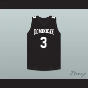 Alex Antetokounmpo 3 Dominican High School Knights Black Basketball Jersey 2