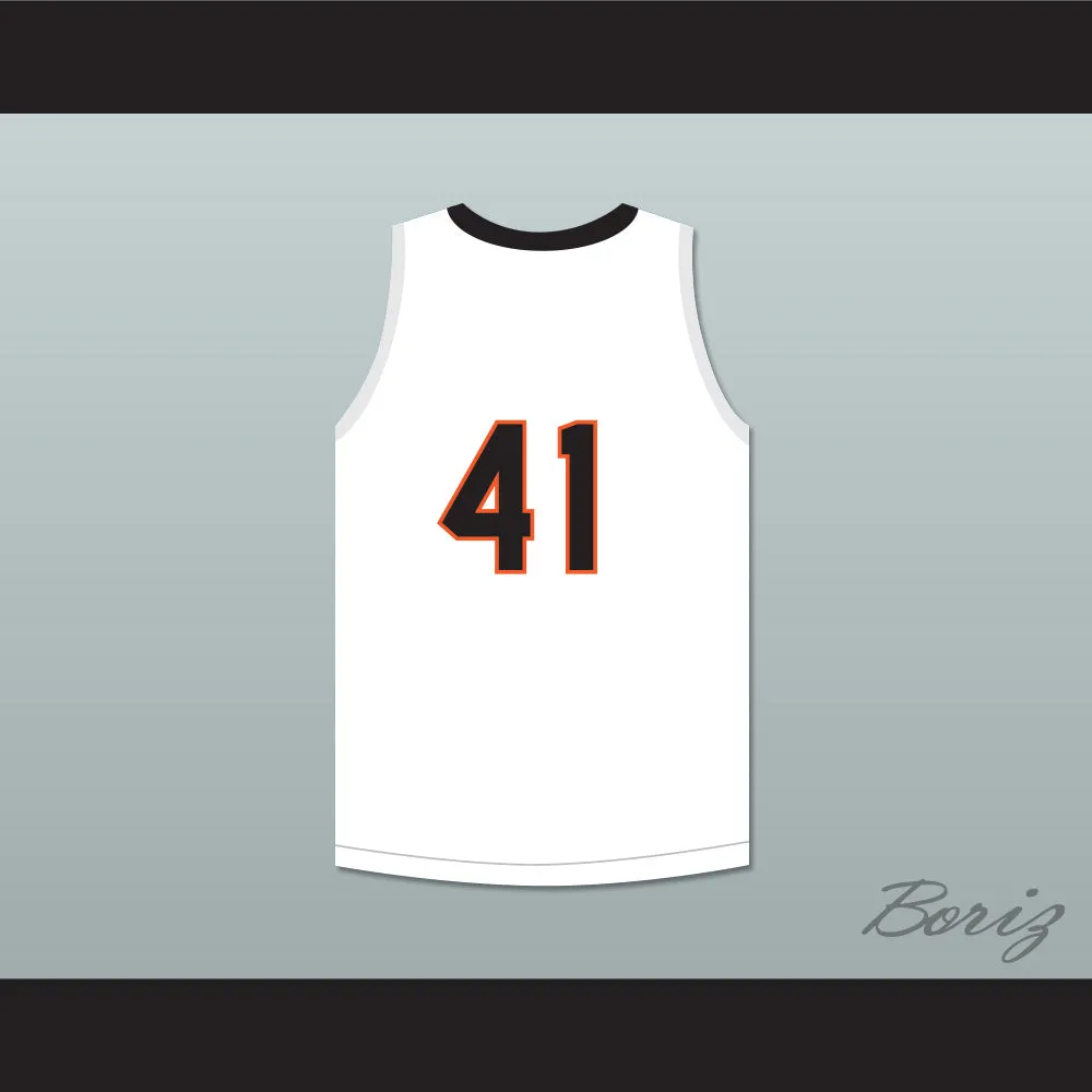 Andre Iguodala 41 Lanphier High School Lions White Basketball Jersey 1
