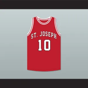 Arthur Agee 10 St Joseph High School Red Basketball Jersey Hoop Dreams