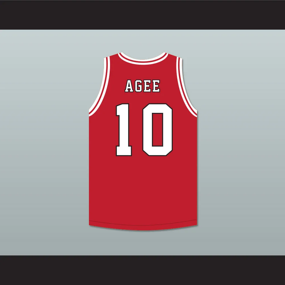 Arthur Agee 10 St Joseph High School Red Basketball Jersey Hoop Dreams