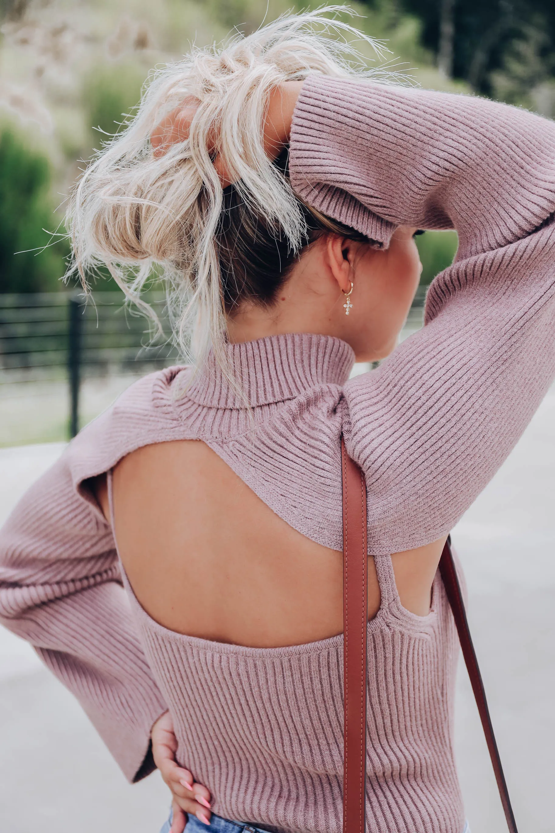 Aster Keyhole Sweater Set - Mocha