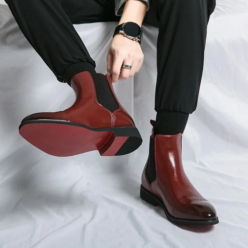 Barry | Annibale Carracci Leather Chelsea Boots