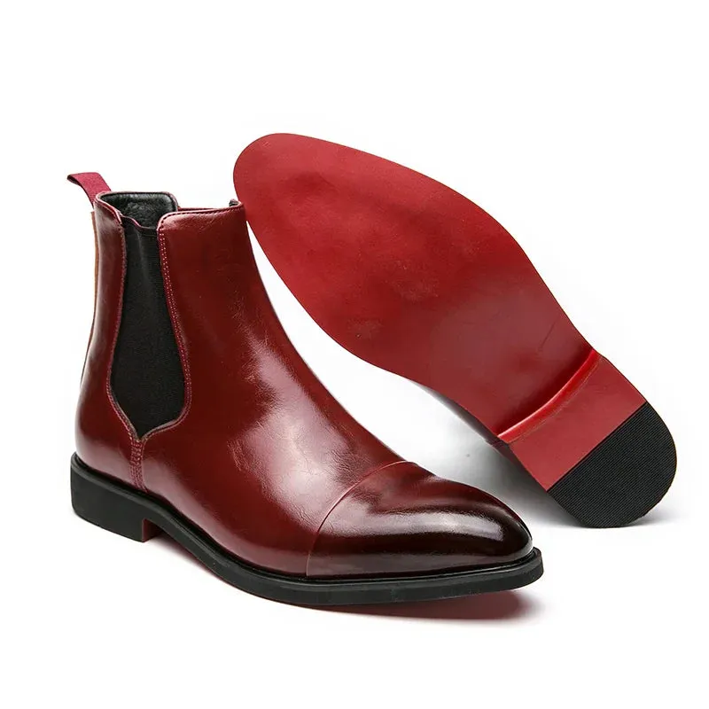 Barry | Annibale Carracci Leather Chelsea Boots