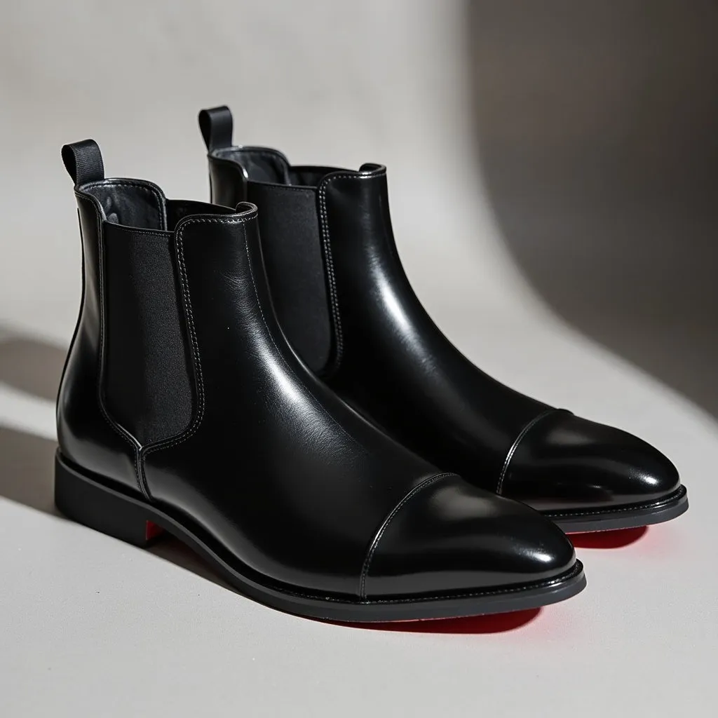Barry | Annibale Carracci Leather Chelsea Boots