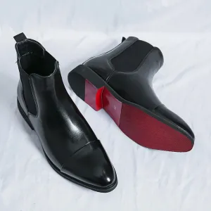 Barry | Annibale Carracci Leather Chelsea Boots