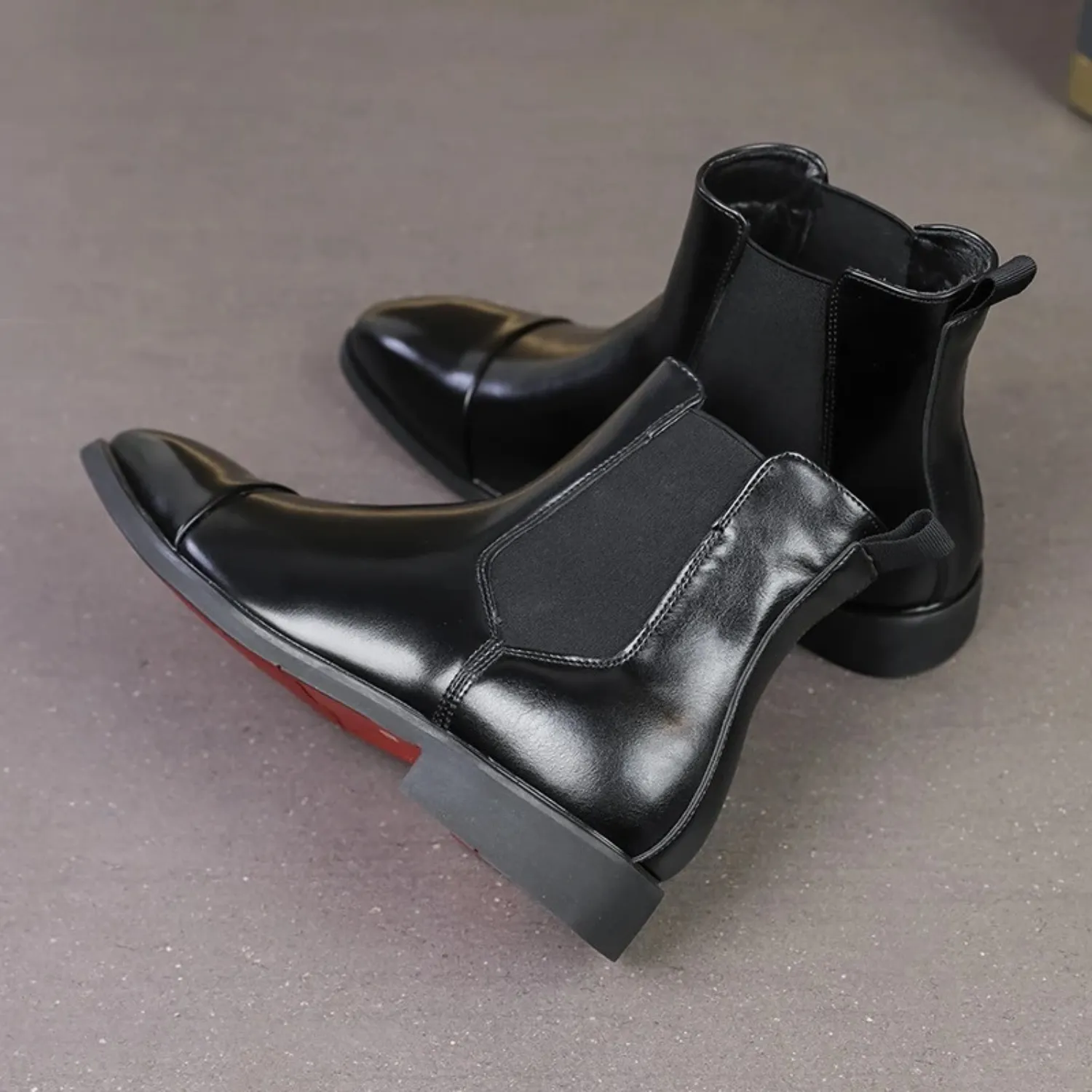 Barry | Annibale Carracci Leather Chelsea Boots