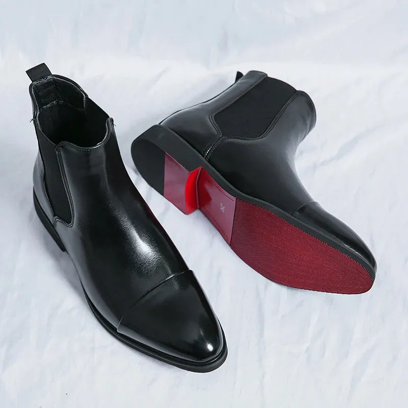 Barry | Annibale Carracci Leather Chelsea Boots