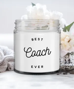 Baseball Coach Gifts Football Coach Soccer Coach Gifts Best Coach Ever Candle 9 oz. Vanilla