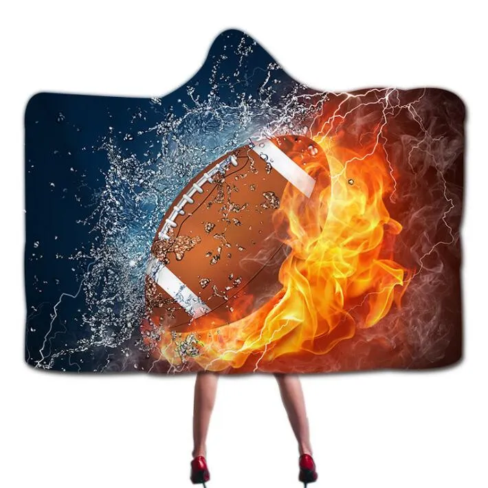 Basketball Sports Hooded Blanket