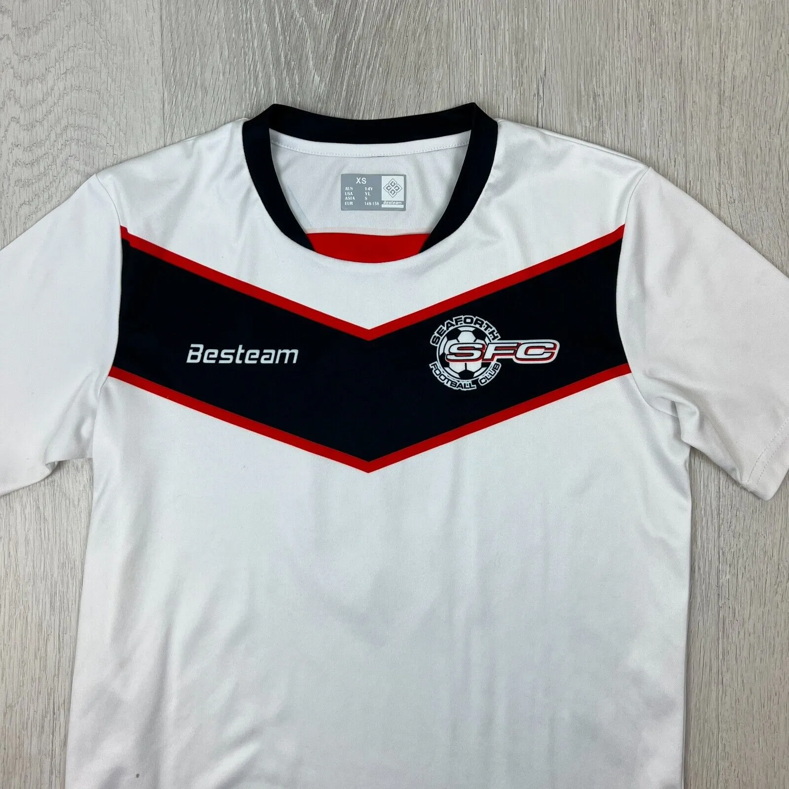 Besteam Seaforth Football Club Youth Soccer Jersey Size XS 148-158cms