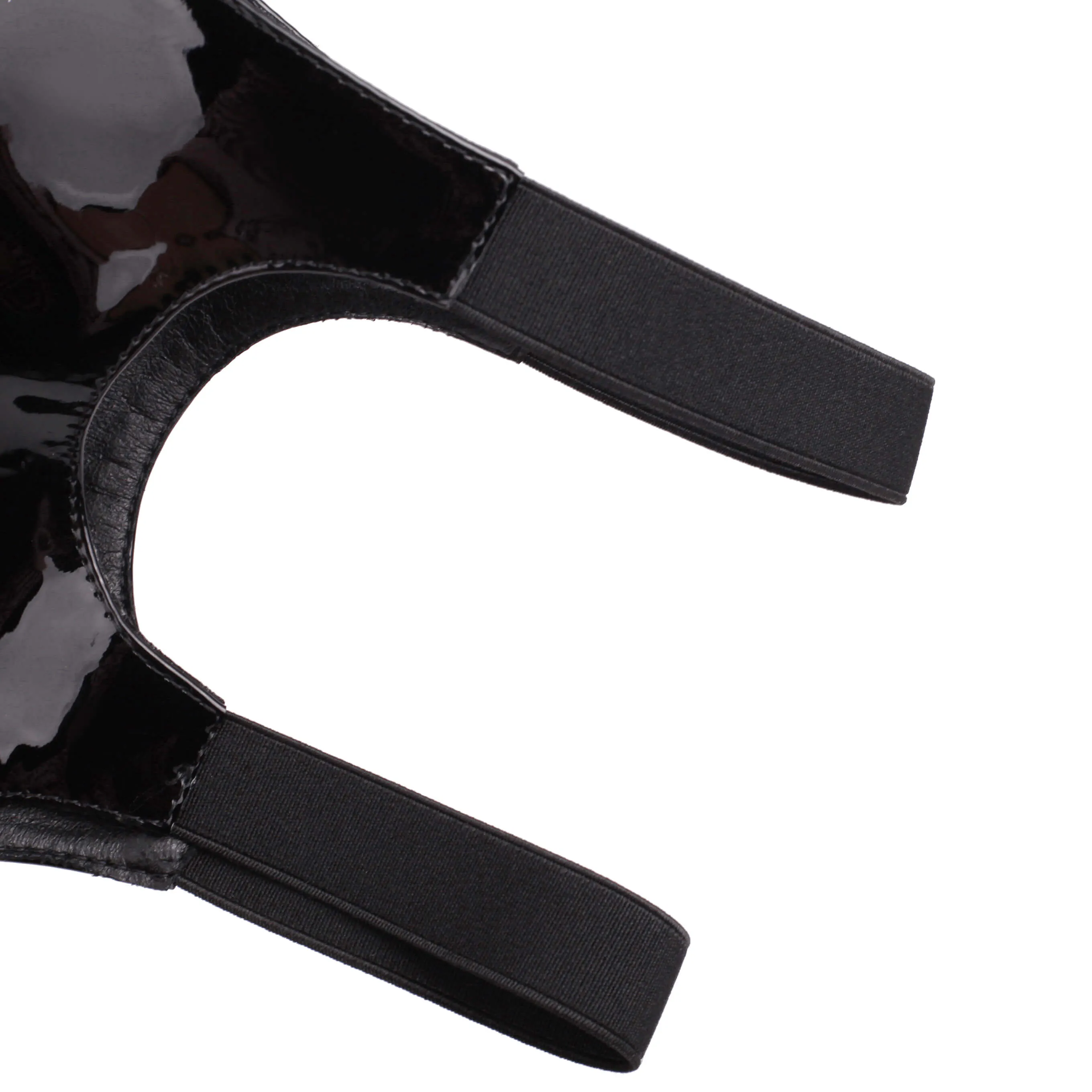Black Hollow Knee-High Heel Boots