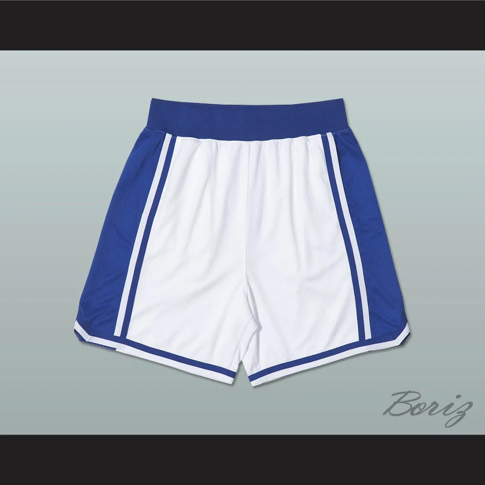 Blue and White Basketball Shorts