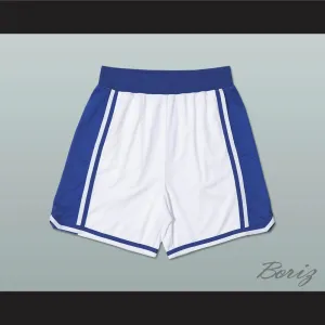 Blue and White Basketball Shorts