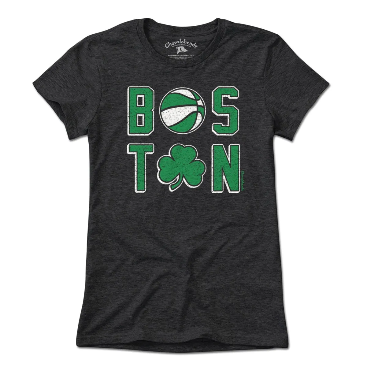 Boston Basketball Stacked T-Shirt