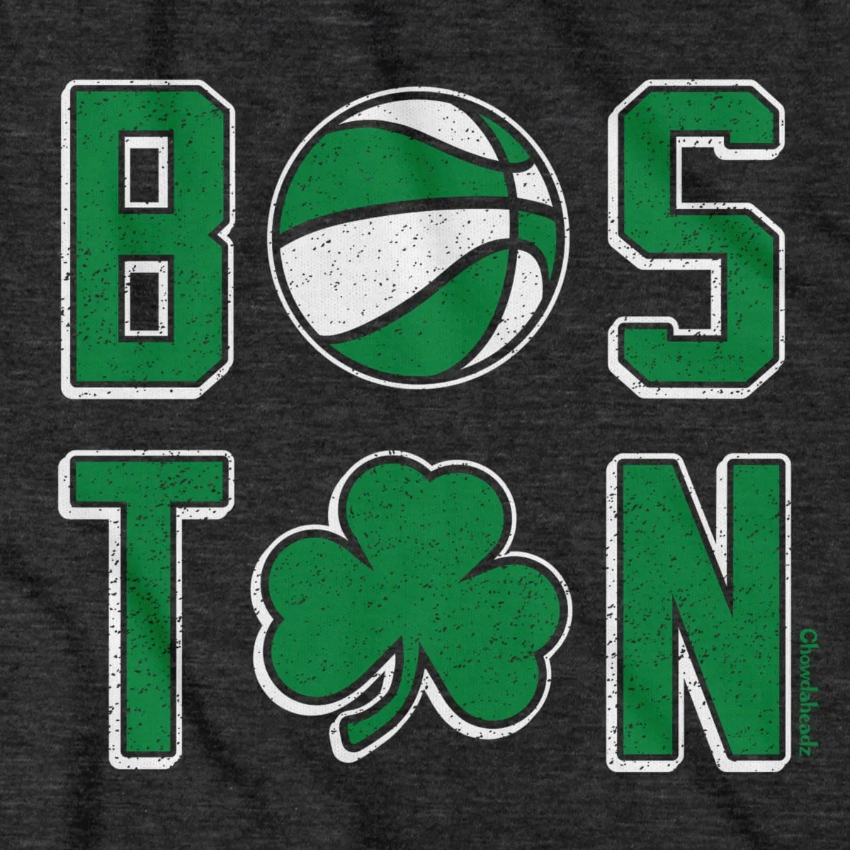 Boston Basketball Stacked T-Shirt
