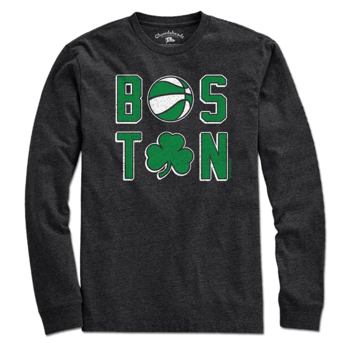 Boston Basketball Stacked T-Shirt