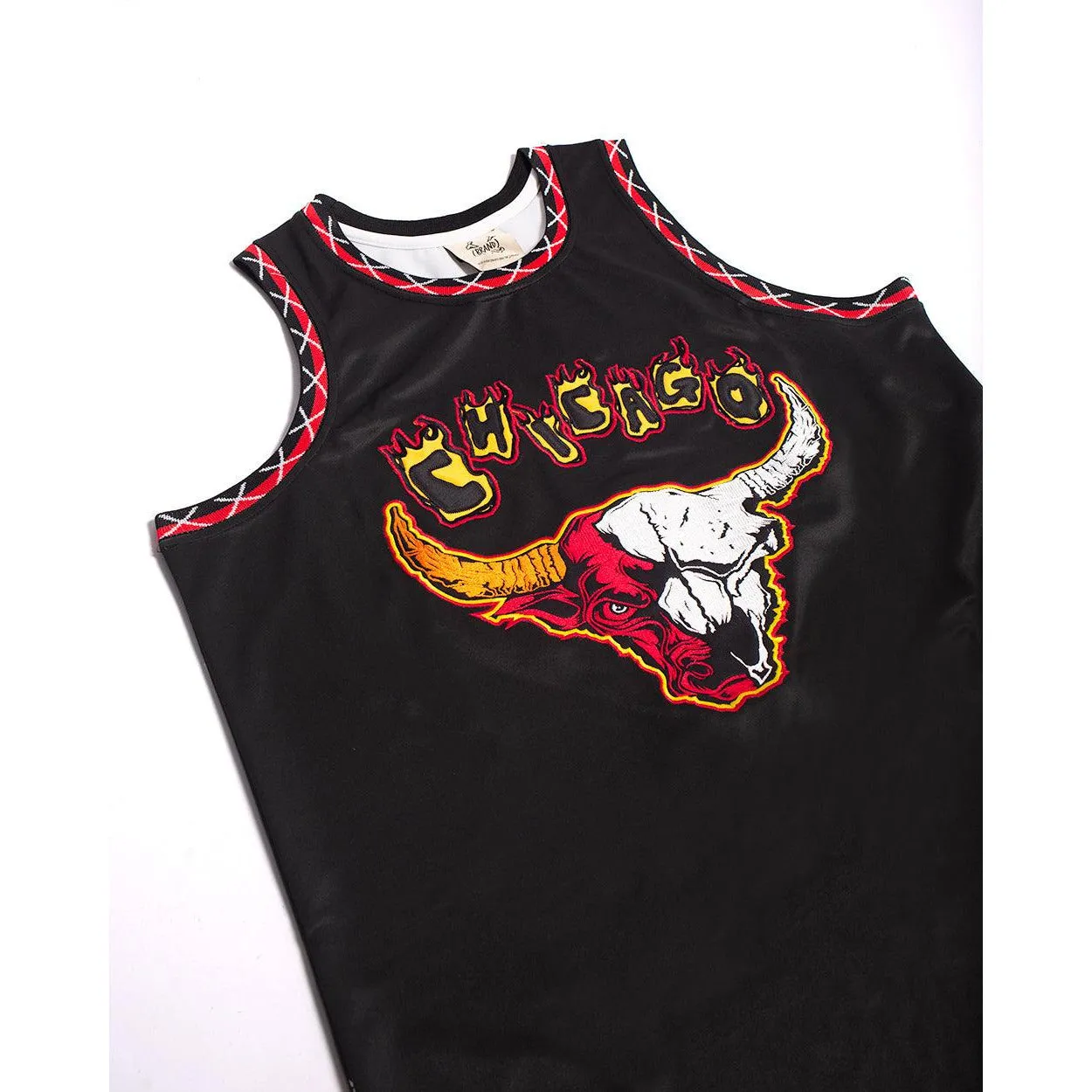 BRAND X CHICAGO IN FLAMES YOUTH BASKETBALL JERSEY (BLACK)
