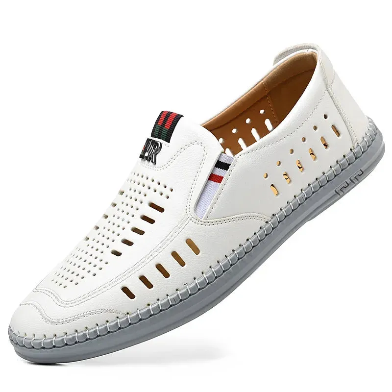 BreezeStep AirFlex Ledersandalen für Herren