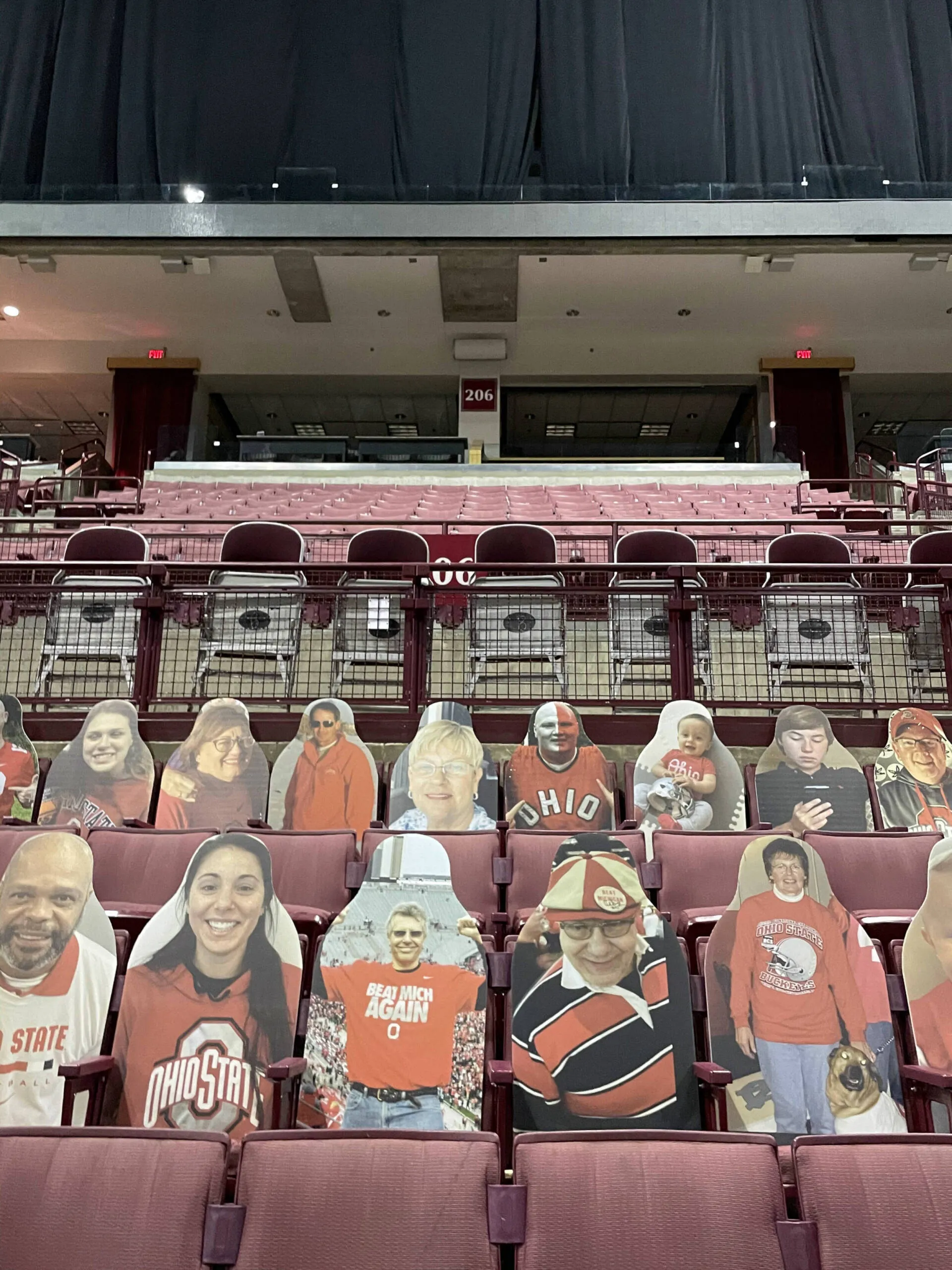 Buckeye Fan Cutouts at the Schott