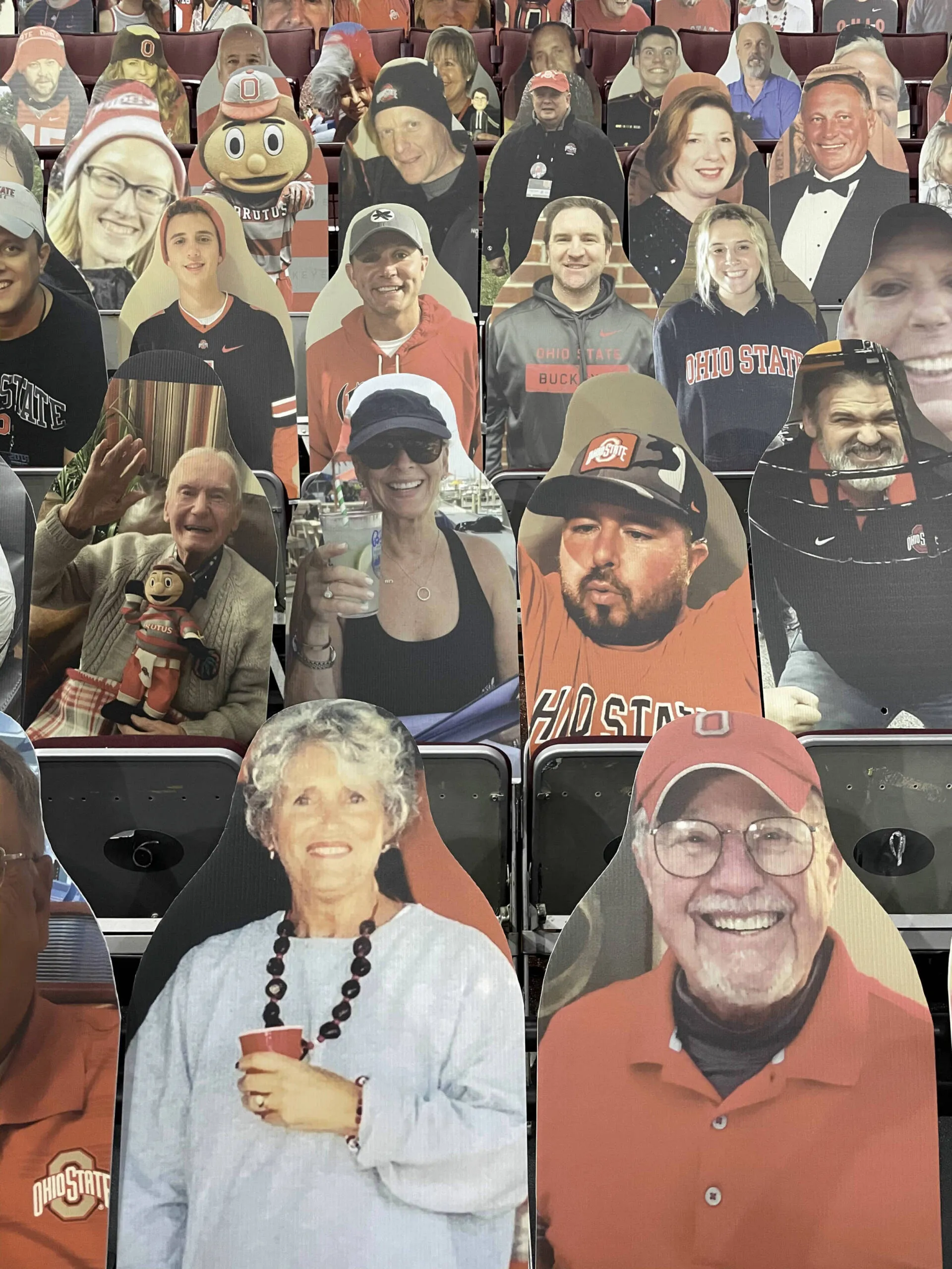 Buckeye Fan Cutouts at the Schott