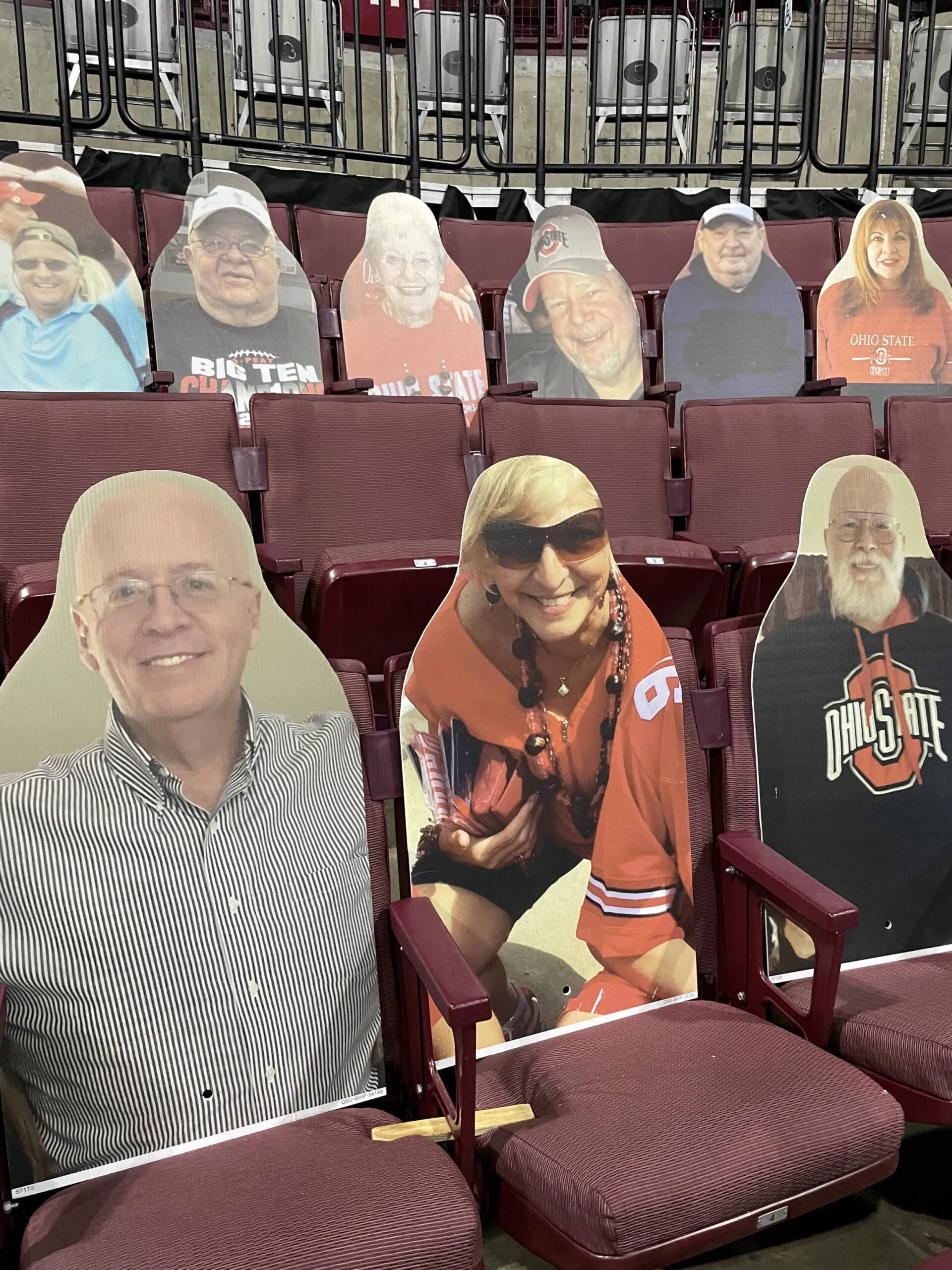 Buckeye Fan Cutouts at the Schott