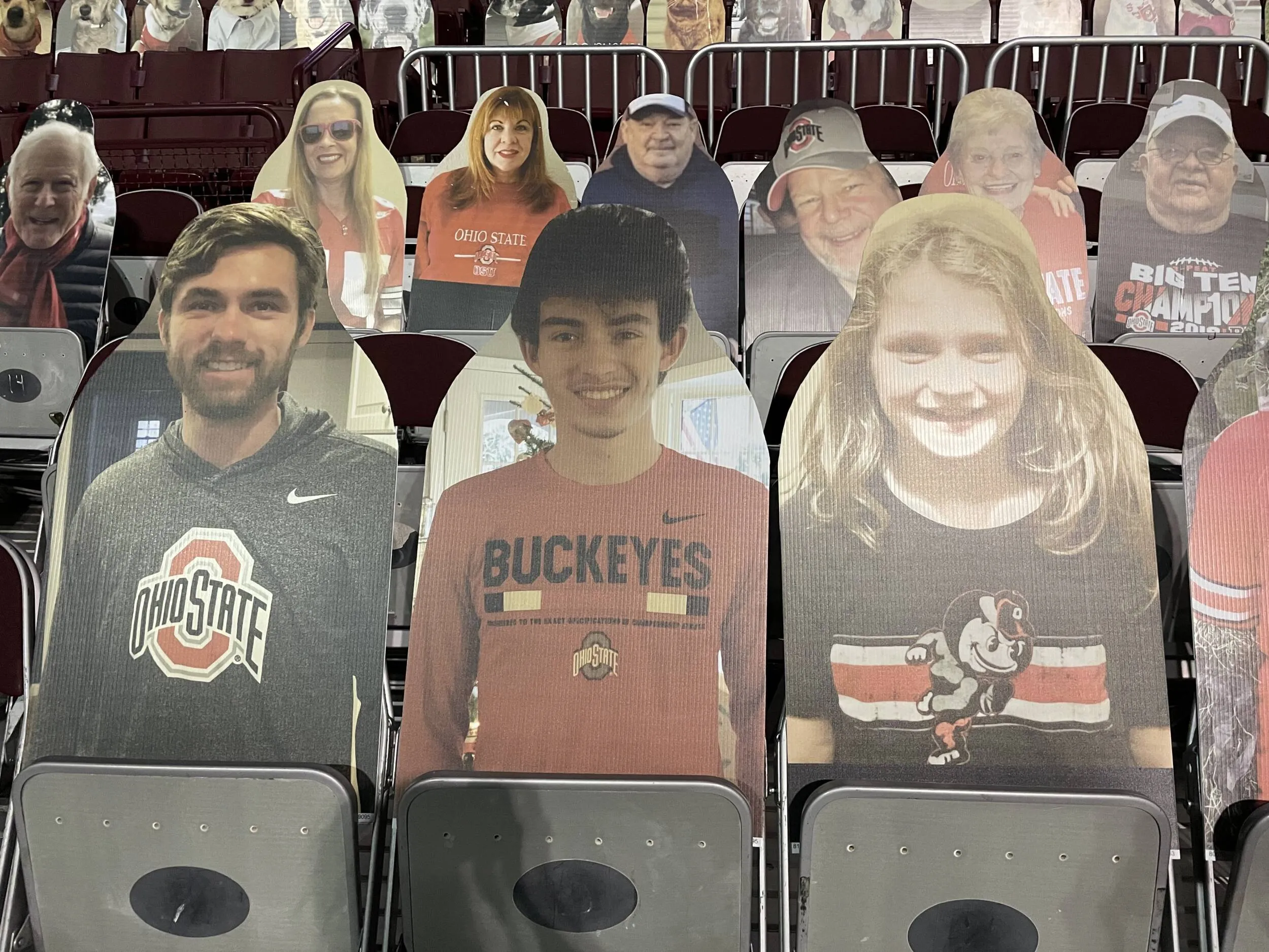 Buckeye Fan Cutouts at the Schott
