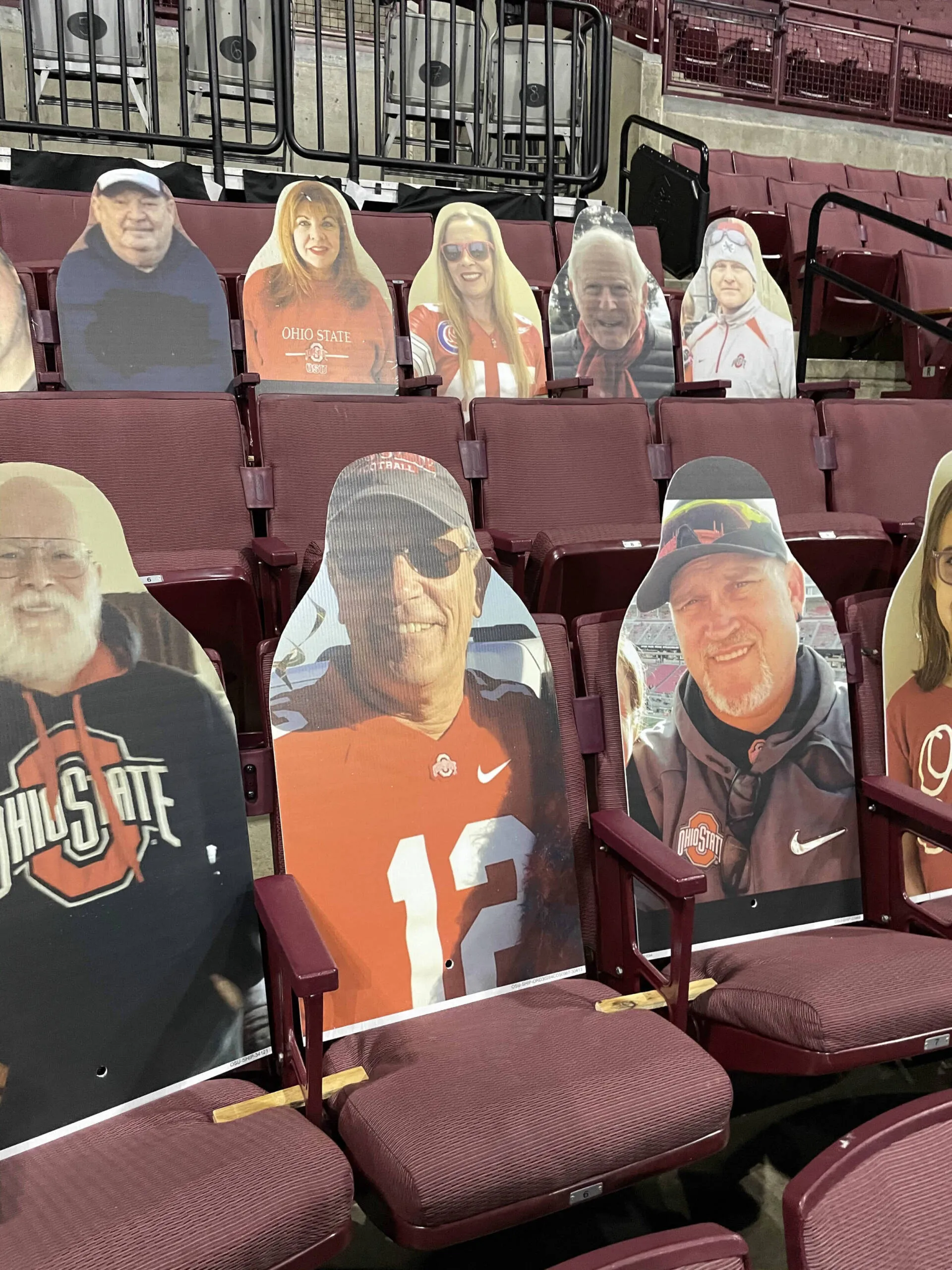 Buckeye Fan Cutouts at the Schott