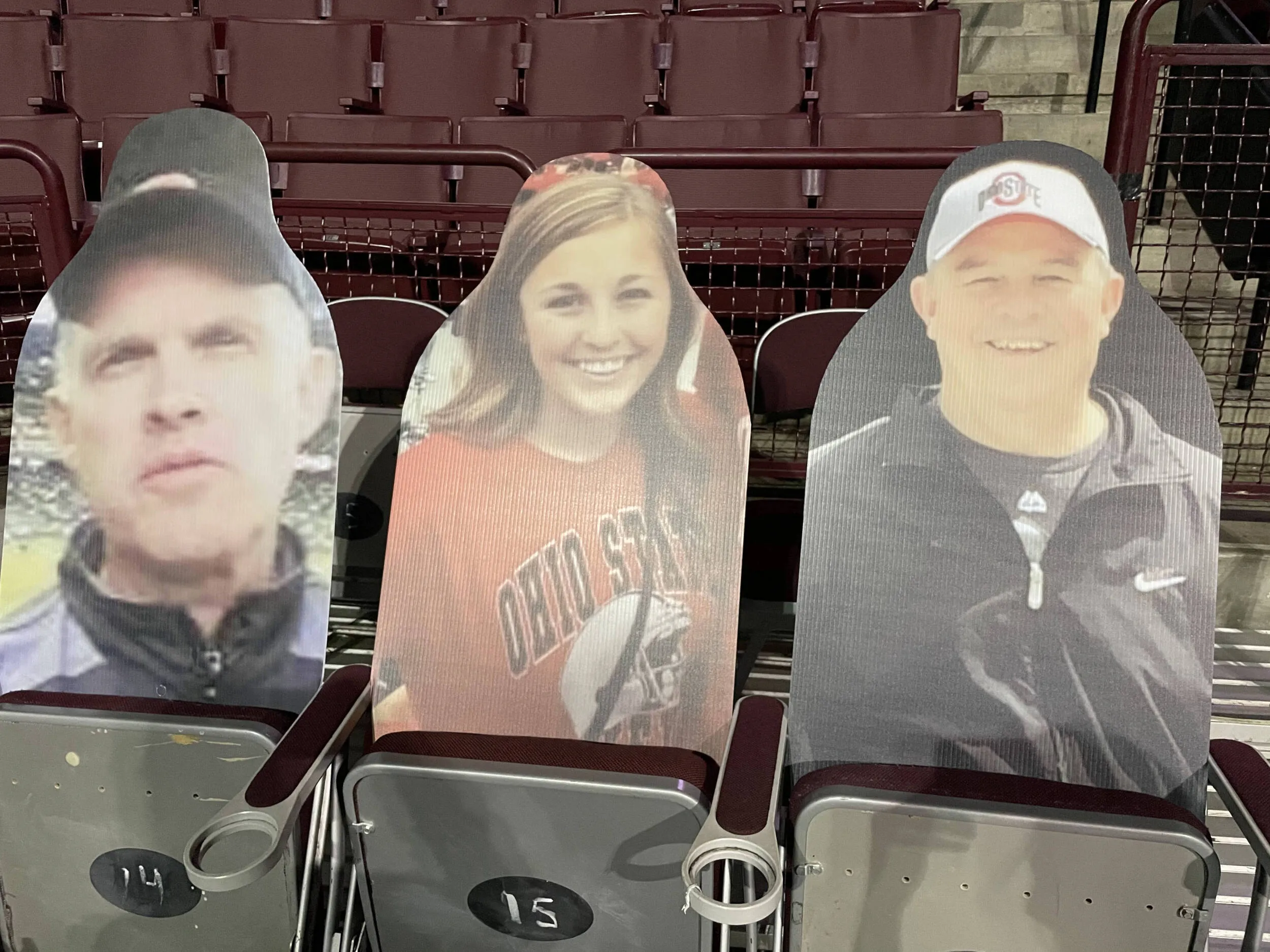 Buckeye Fan Cutouts at the Schott