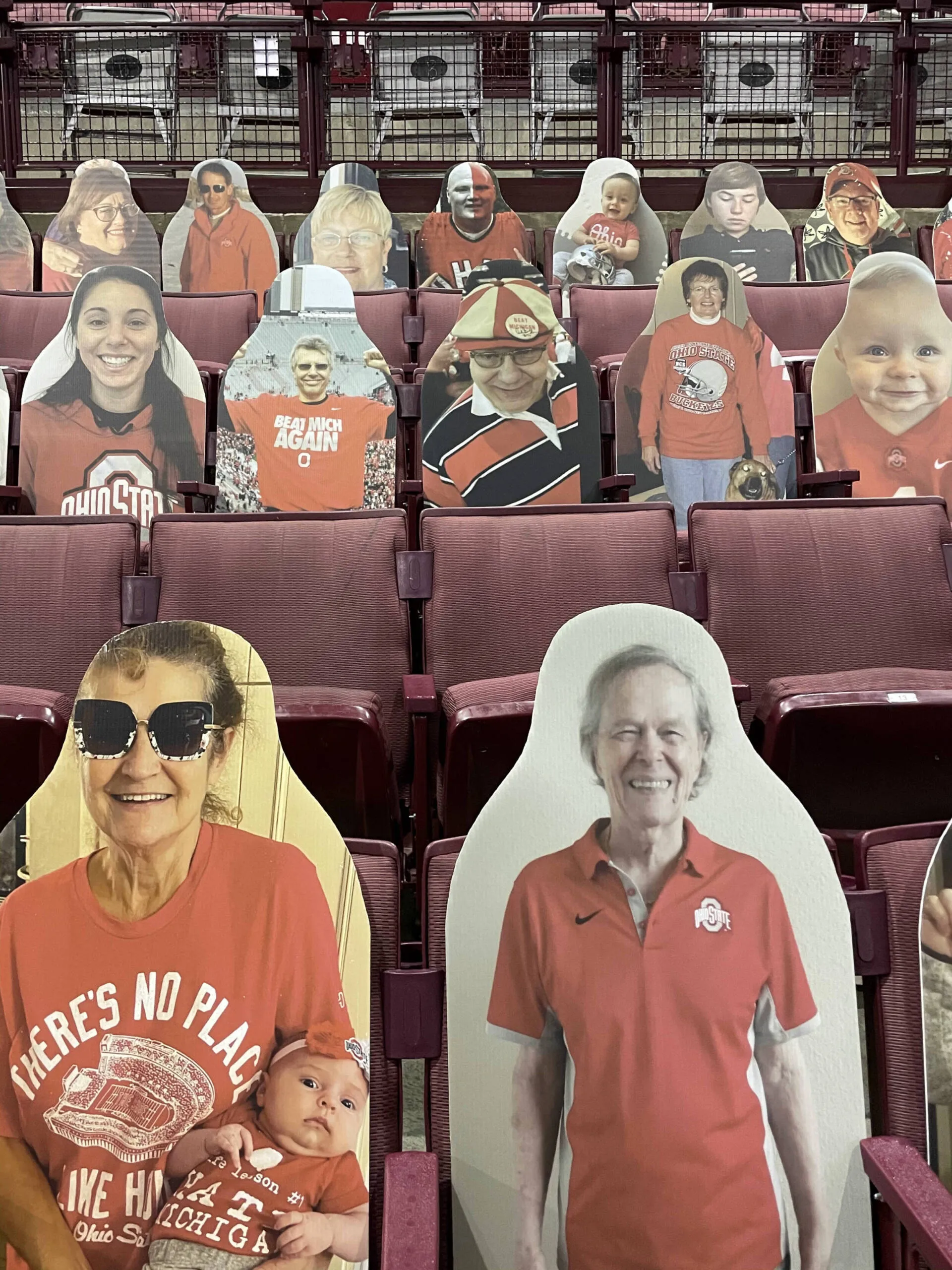 Buckeye Fan Cutouts at the Schott