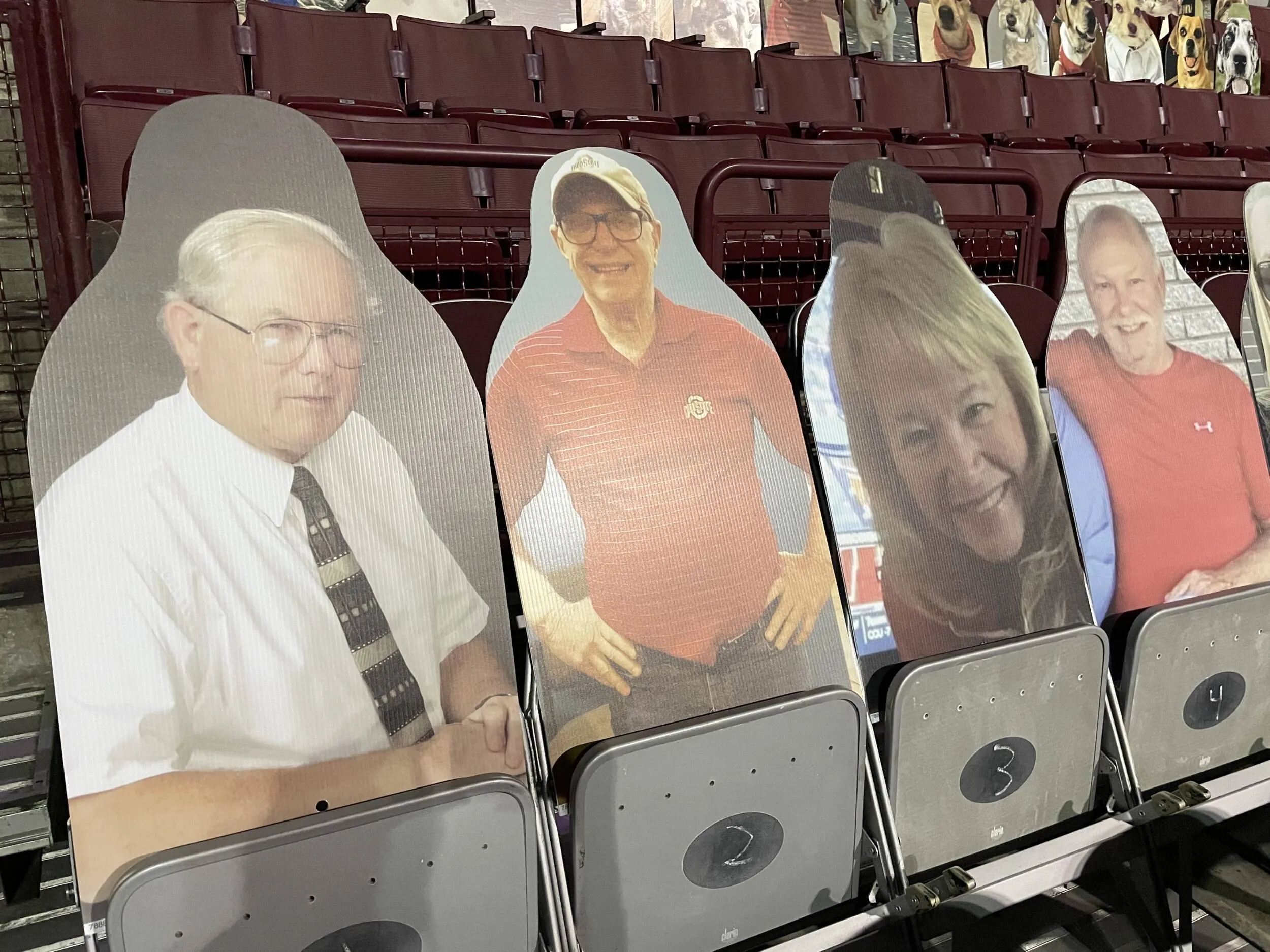 Buckeye Fan Cutouts at the Schott