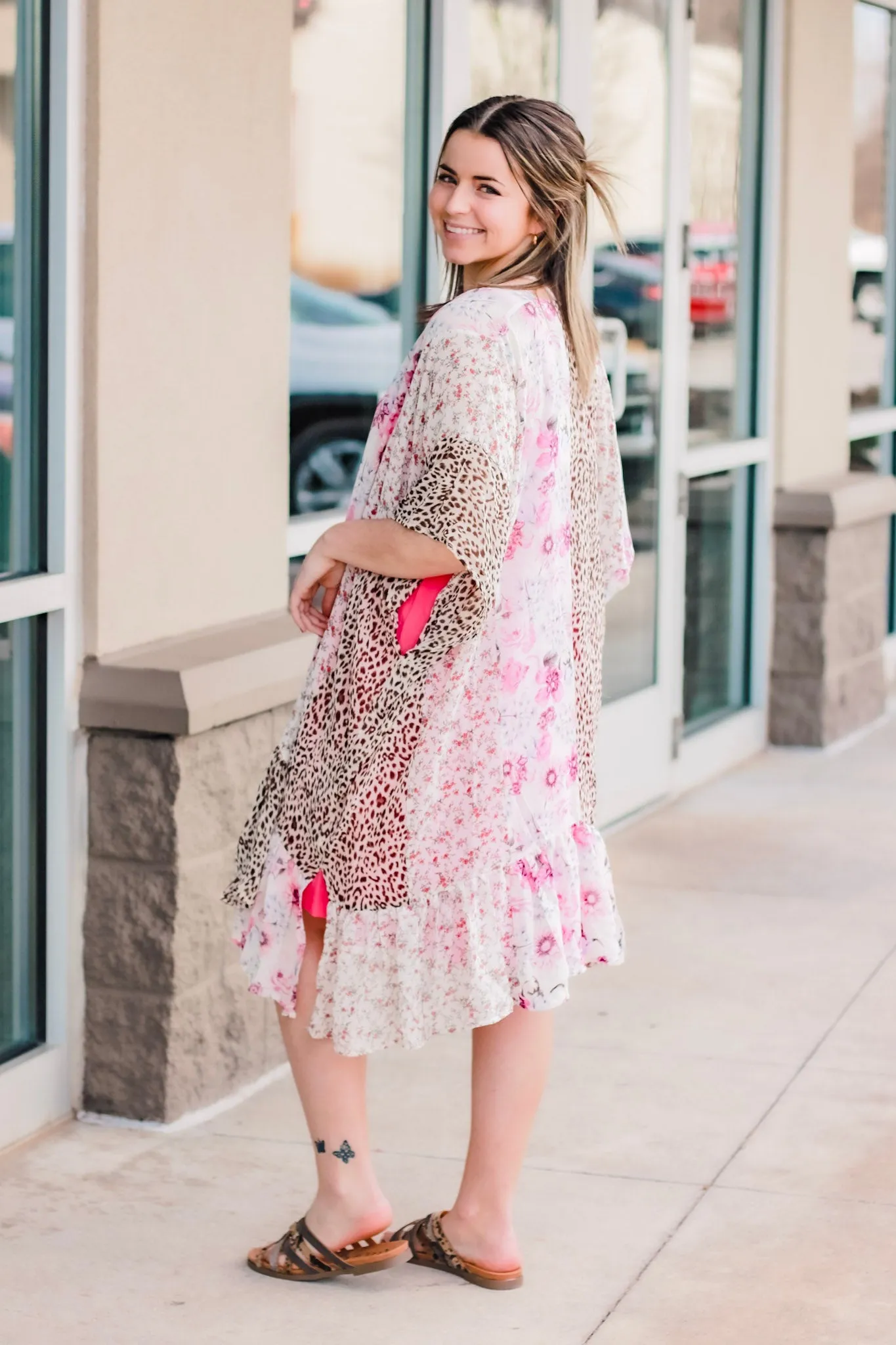 Can't Hurry Love Dress in Hot Pink