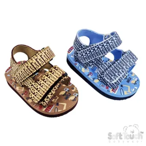 CAR PRINT SANDALS (9 to 15 Months) (PK6) E32