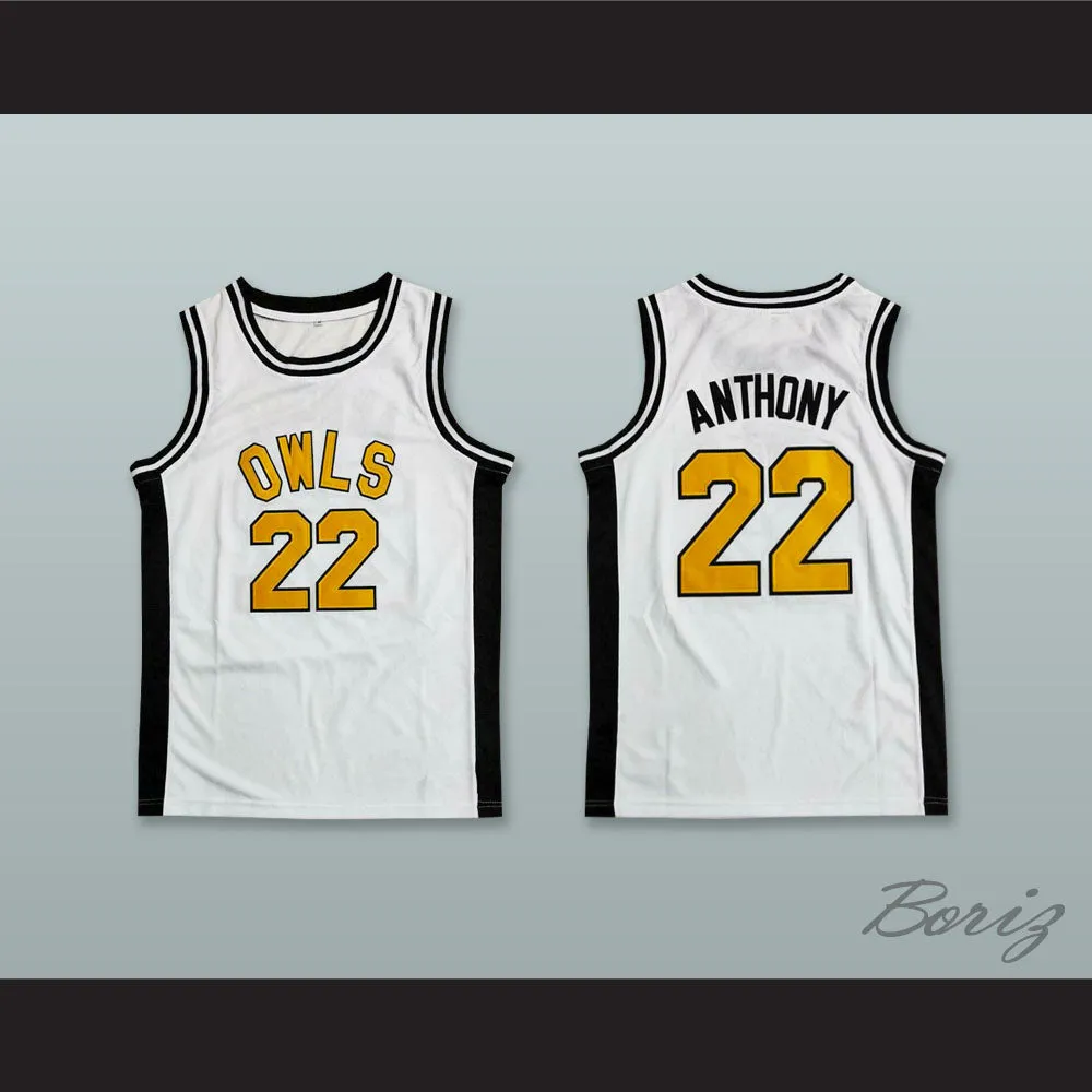 Carmelo Anthony 22 Towson Catholic High School Owls White Basketball Jersey