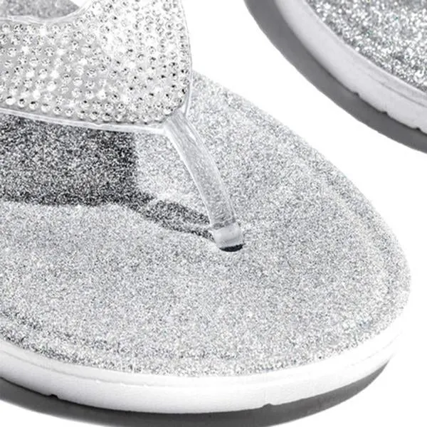 Casual Beach Flip Flops Slide Flash Bling Slippers