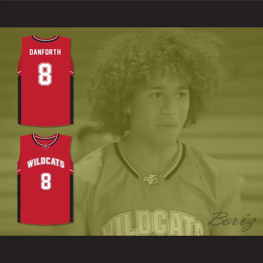Chad Danforth 8 East High School Wildcats Red Basketball Jersey
