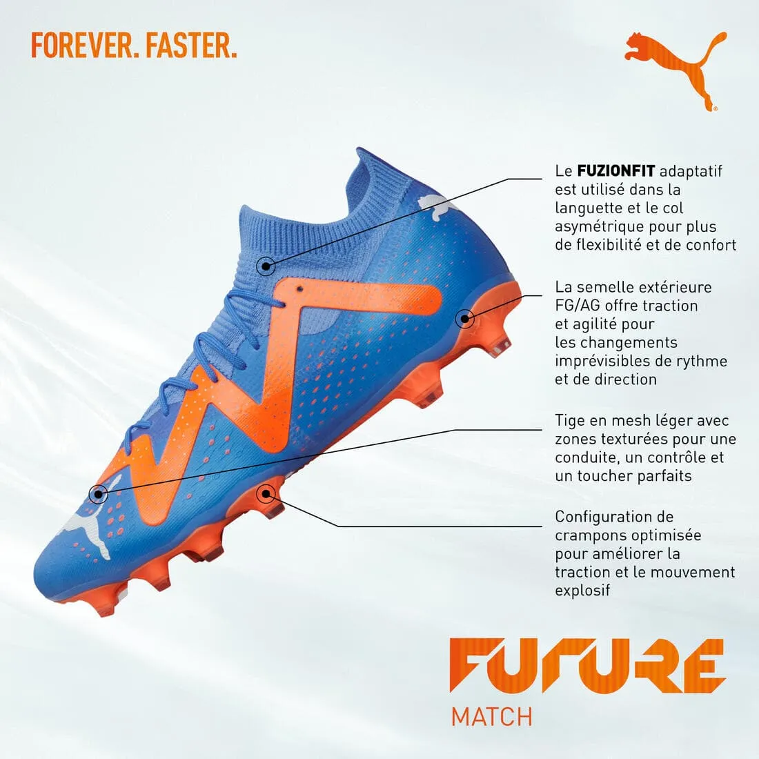 Chaussure de football Future Match.3 MG Puma Enfant Bleu