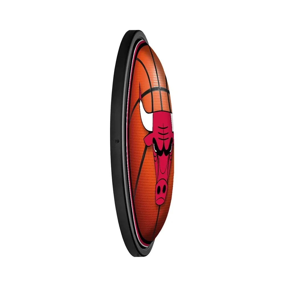 Chicago Bulls: Basketball - Round Slimline Lighted Wall Sign